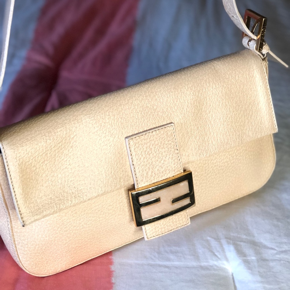 Fendi leather baguette
