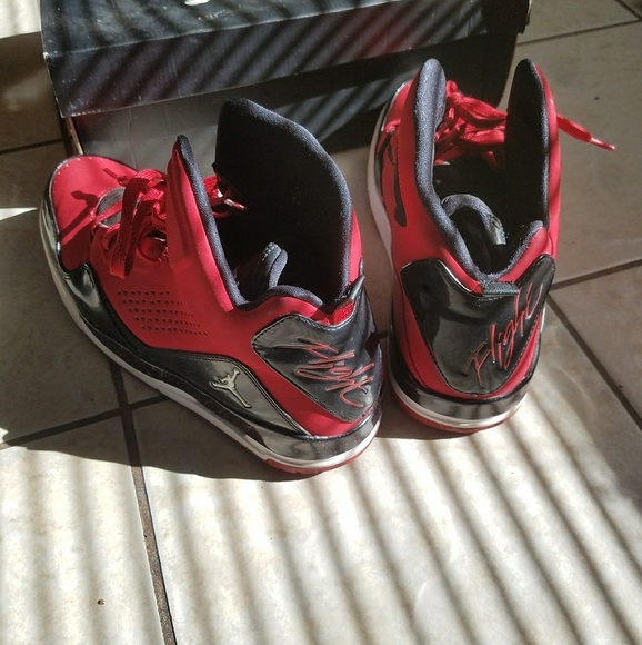 Red and Black Jordans - Picture 2 of 3