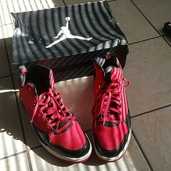 Red and Black Jordans - Picture 3 of 3