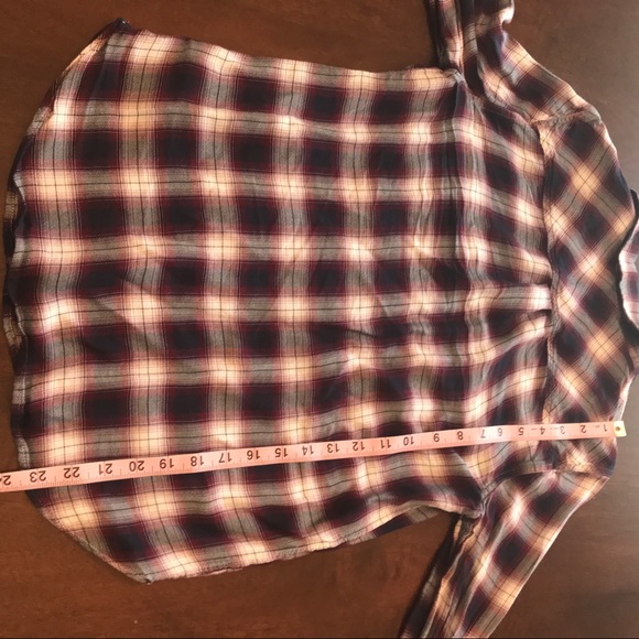 Sold PAIGE plaid button down, small - Picture 6 of 6