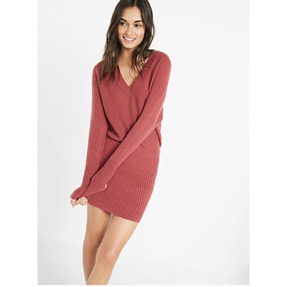 Express Dresses & Skirts - 🎉Express v neck sweater dress