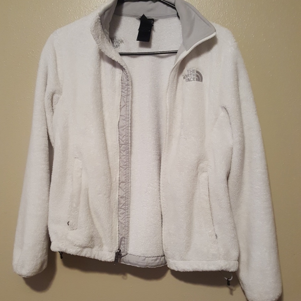 White north face jacket xs