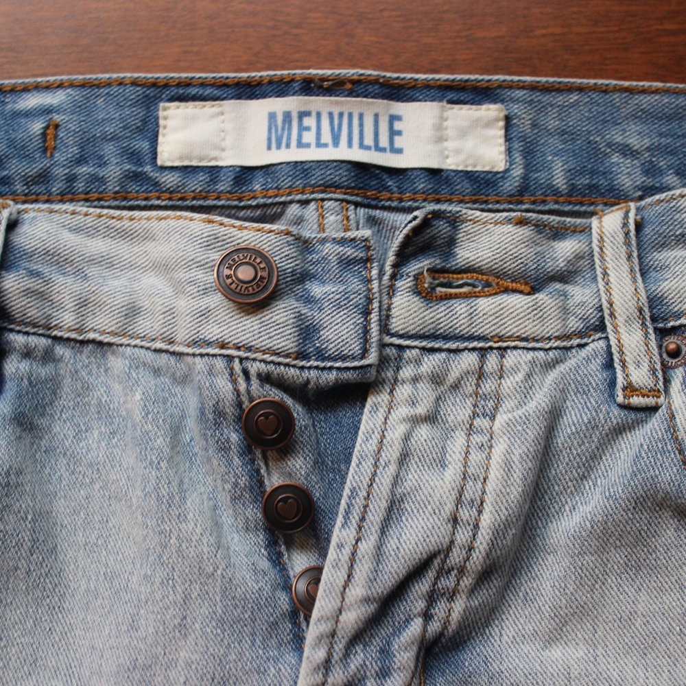 Light wash Brandy Melville destroyed jeans