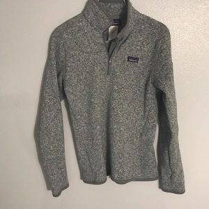 Grey Patagonia women’s better sweater 1/4 zip