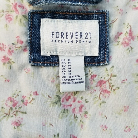 Forever 21 denim jean vest. - Picture 7 of 7