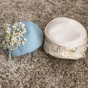 Set of 2 Vintage 50's Hats
