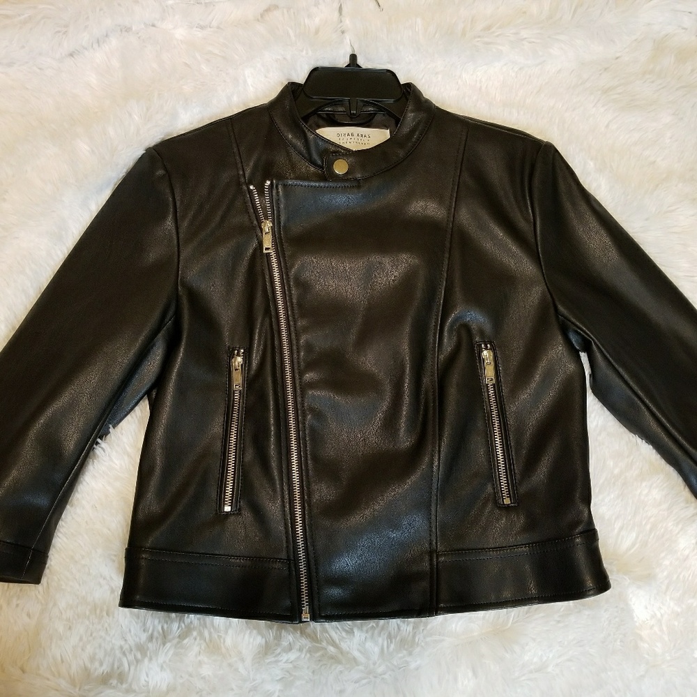 Zara faux leather jacket