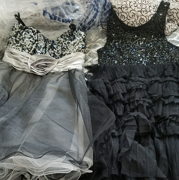 Sequin Ruffle Dress - Picture 2 of 2