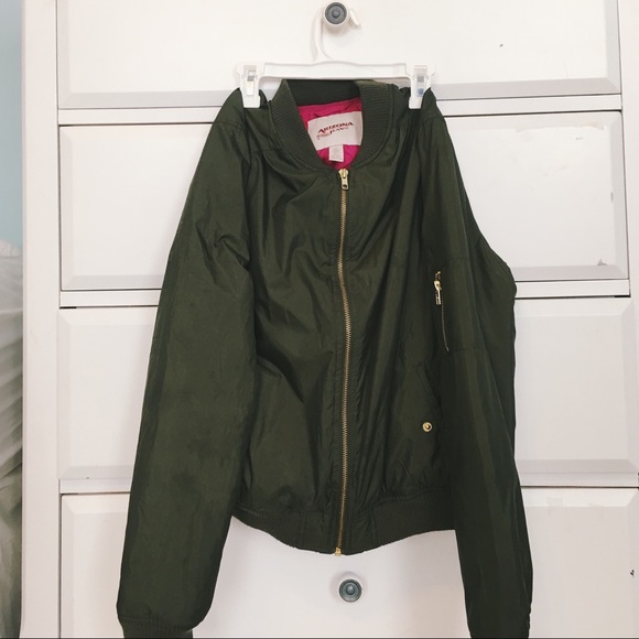 Olive Green Bomber Jacket - Picture 3 of 3