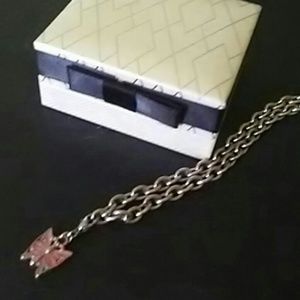 Silver butterfly neclace