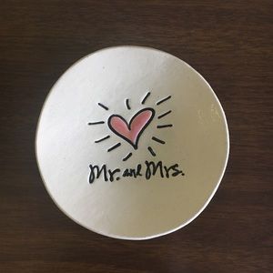 Mr. and Mrs. Ring Dish/ Jewelry Holder