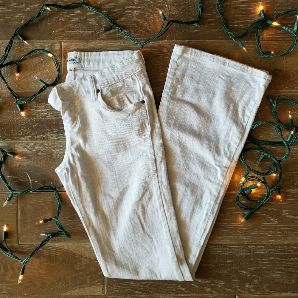 White Bell Bottom Jeans