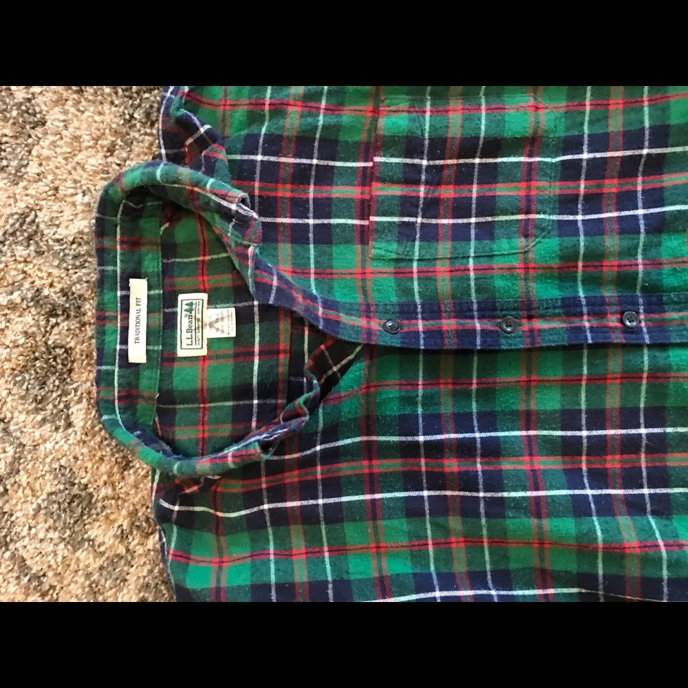 LL Bean Flannel XL Tall