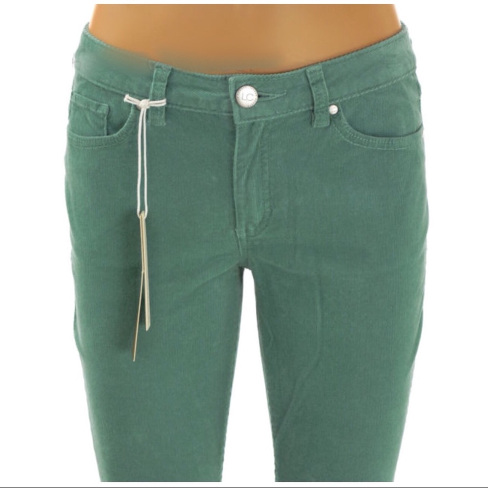 LC LAUREN CONRAD Stretch Green Corduroy Jeggings - Picture 4 of 8