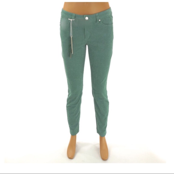 LC LAUREN CONRAD Stretch Green Corduroy Jeggings - Picture 5 of 8