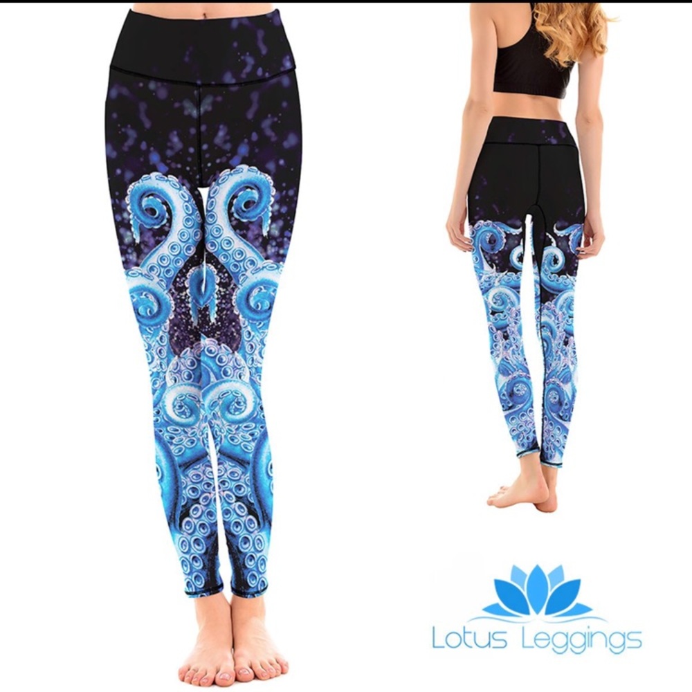 Lotus Leggings LotusX Blue Octopus Leggings 🐙 👖