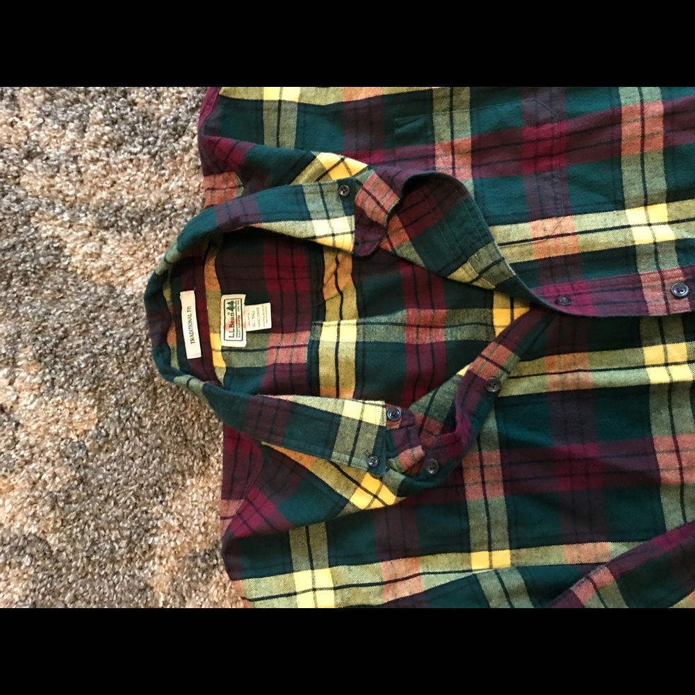 LL Bean Flannel XL Tall