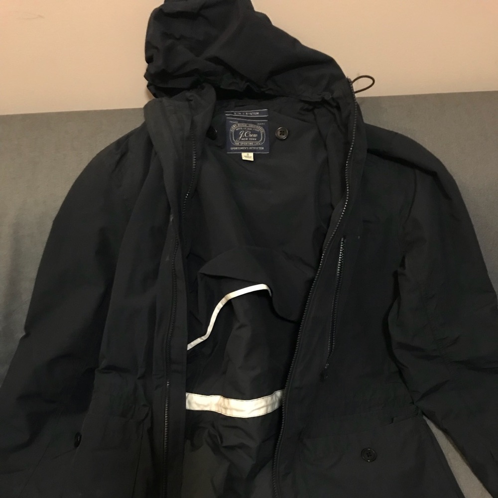 J Crew 3 in 1 Navy Outer Shell size S