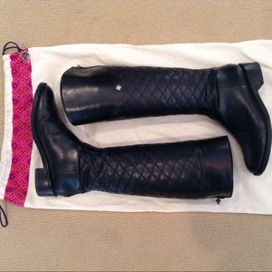 ***SOLD***TORY BURCH BLACK TALL CLAREMONT BOOTS