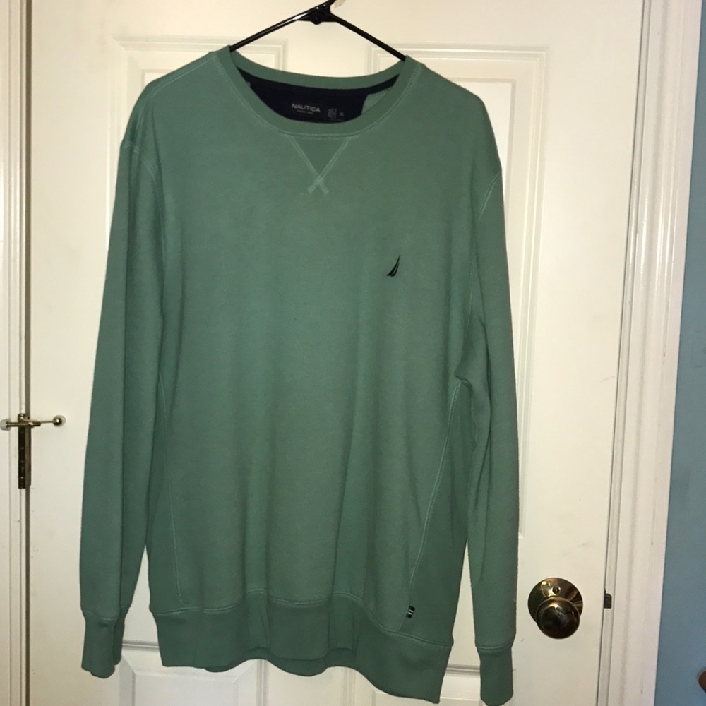 Nautica Crew Neck Fleece Sweater - Picture 1 of 2