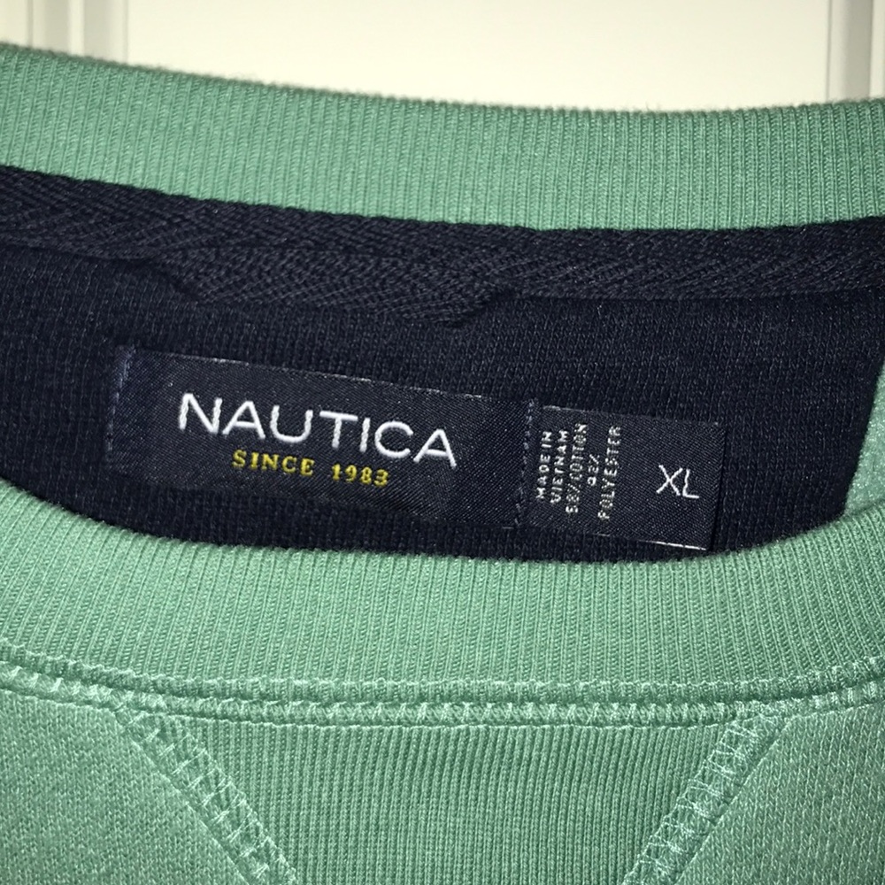Nautica Crew Neck Fleece Sweater - Picture 2 of 2
