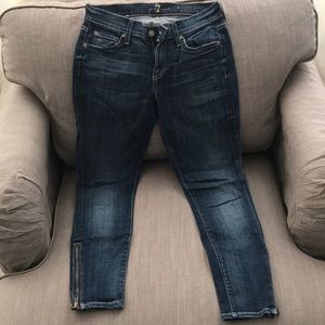 7 for all Mankind ankle skinny jean