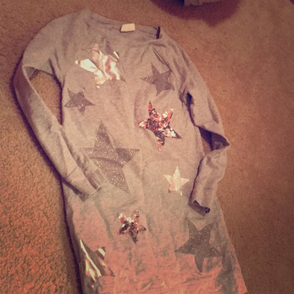 CRAZY 8 Super Star Gray Shirt Dress