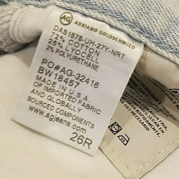 SALE! NWT AG ADRIANO GOLDSCHMEID BOYFRIEND JEANS - Picture 6 of 7