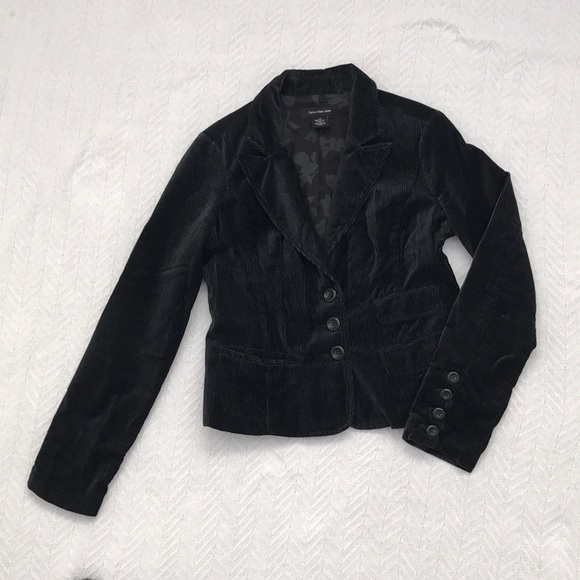 CALVIN KLEIN JEANS  Jacket in black corduroy - Picture 1 of 2