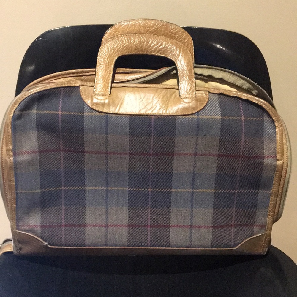 Cole Haan Vintage wool leather attache