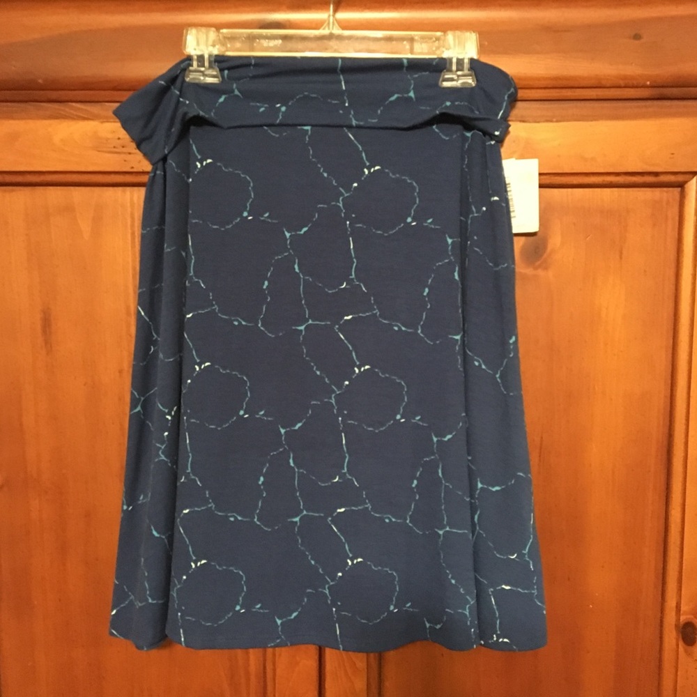 LulaRoe Azure Blue Skirt