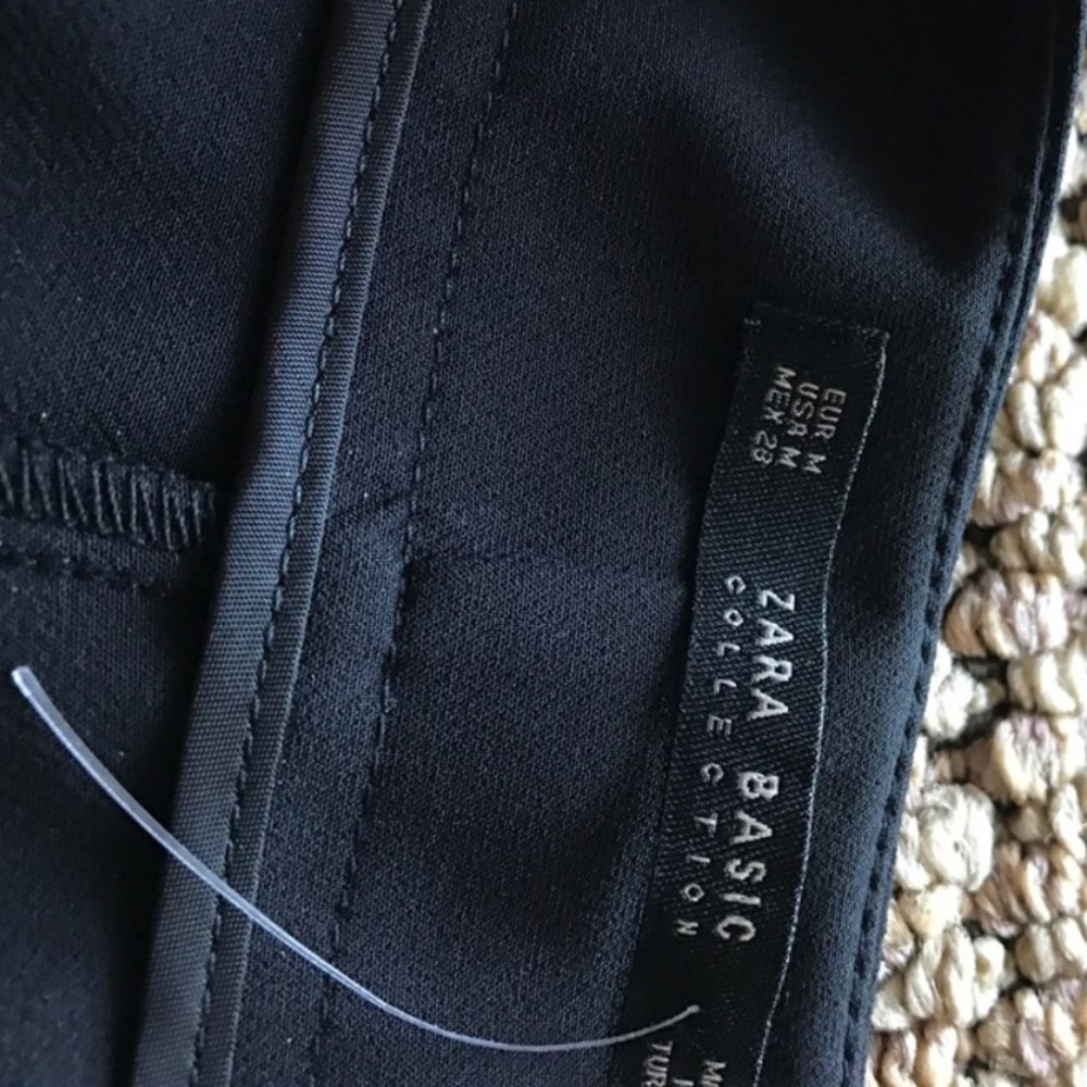 Zara black shorts with pearls