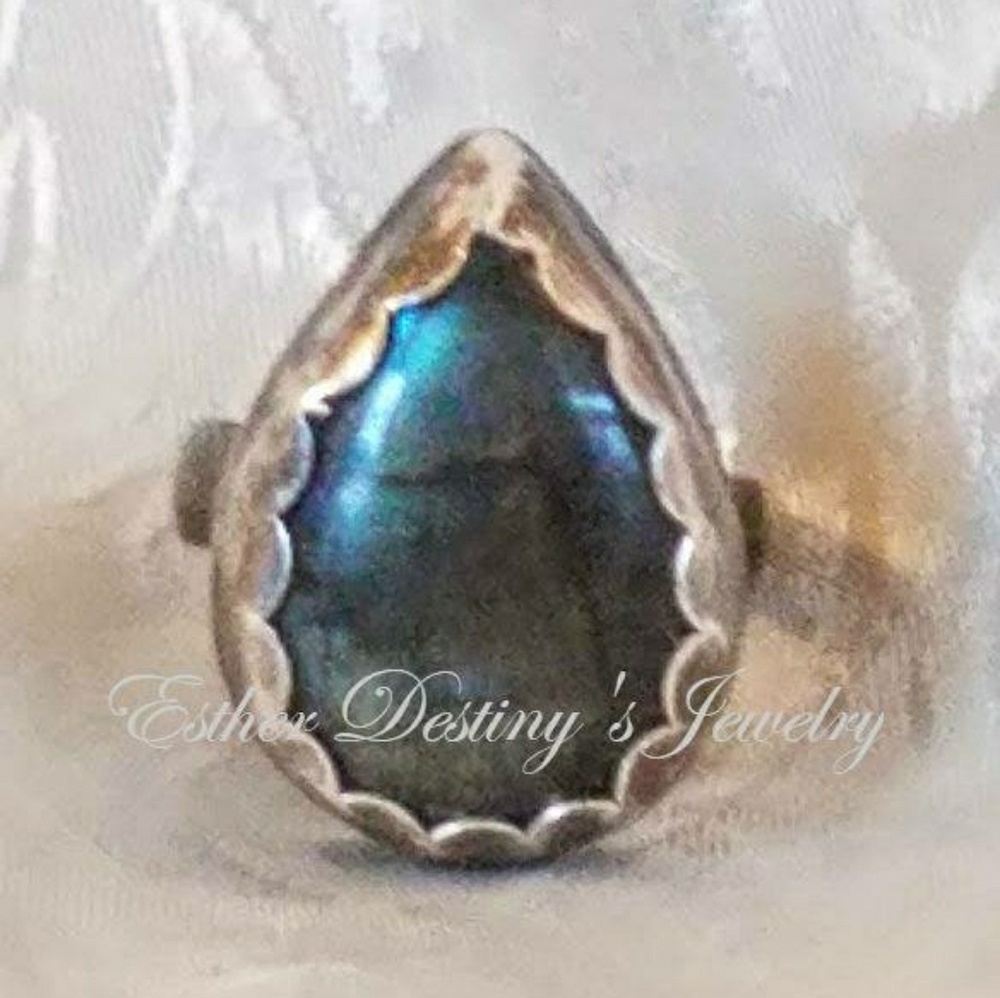 Labradorite Sterling Silver Statement Ring