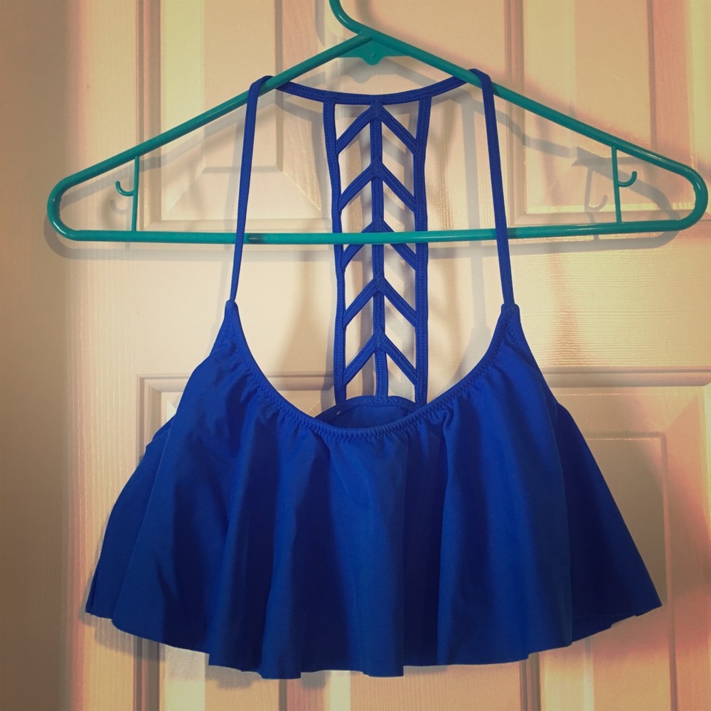Victoria’s Secret Pink blue swim top