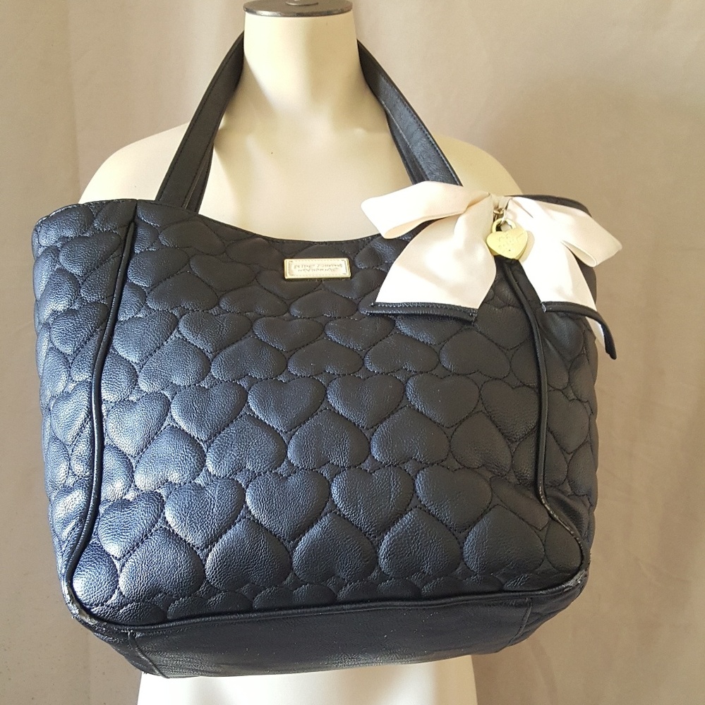Betsey Johnson handbag With Puffy ♥'s