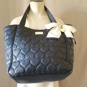 Betsey Johnson handbag With Puffy ♥'s