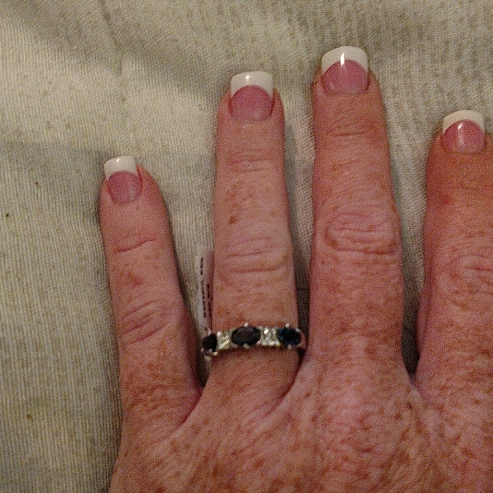 Sterling Silver Blu Sapfire