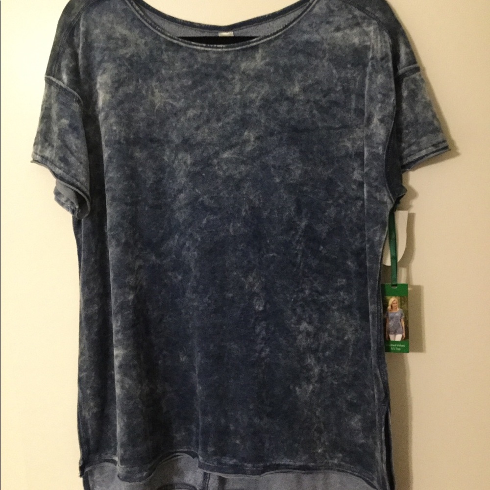 S. Crushed Velvet. Denim color. - Picture 3 of 6