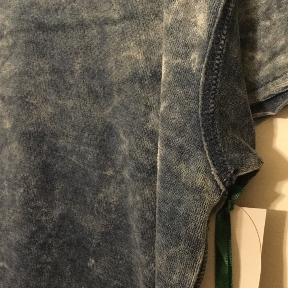 S. Crushed Velvet. Denim color. - Picture 5 of 6
