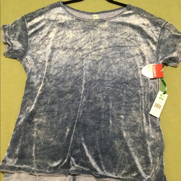 S. Crushed Velvet. Denim color. - Picture 2 of 6