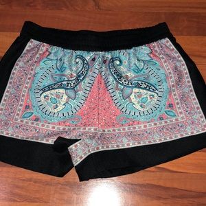 BCBG Paisley Scarf Shorts