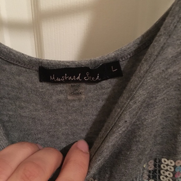 Gray with sequence dress. - Picture 2 of 3