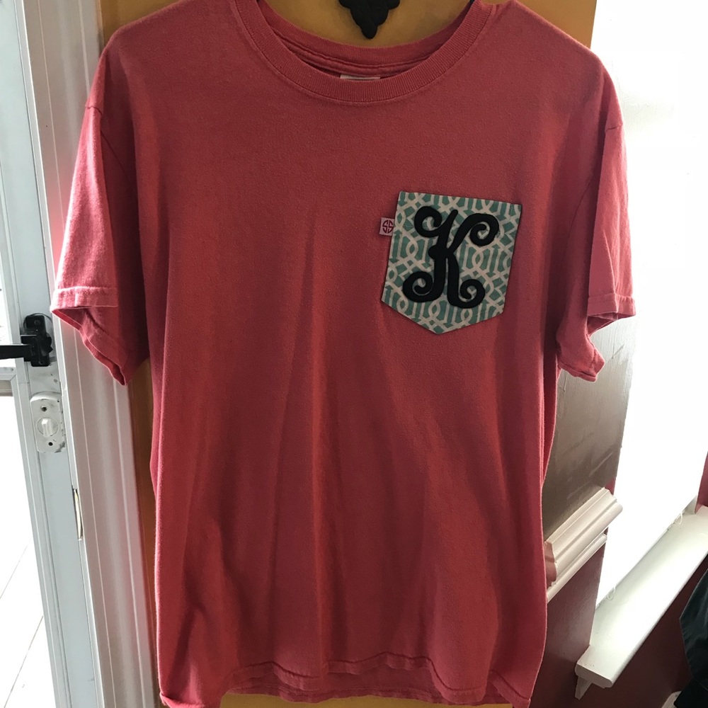K initialed simply southern t shirt