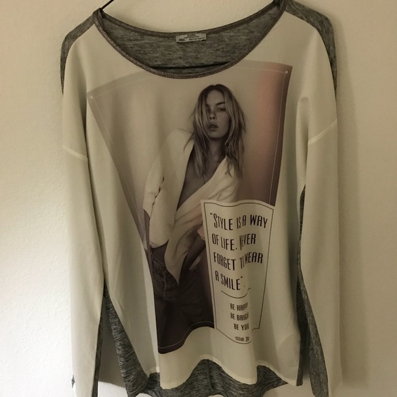 Zara Printed Long Sleeve - Picture 4 of 4