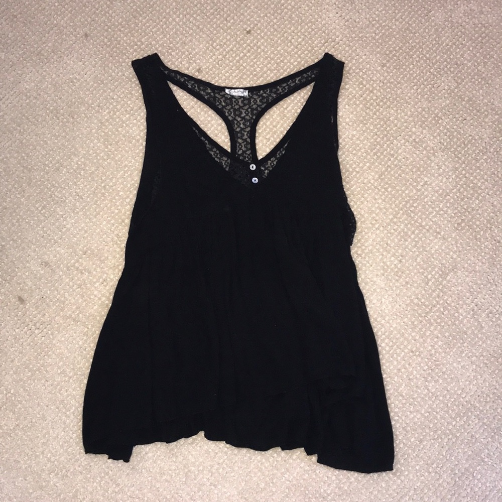 Black Free People Tank