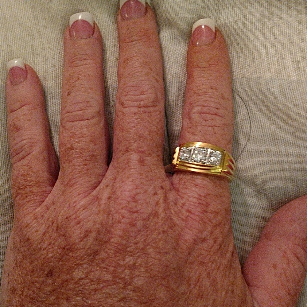 Mens Cubic Zirconia Ring