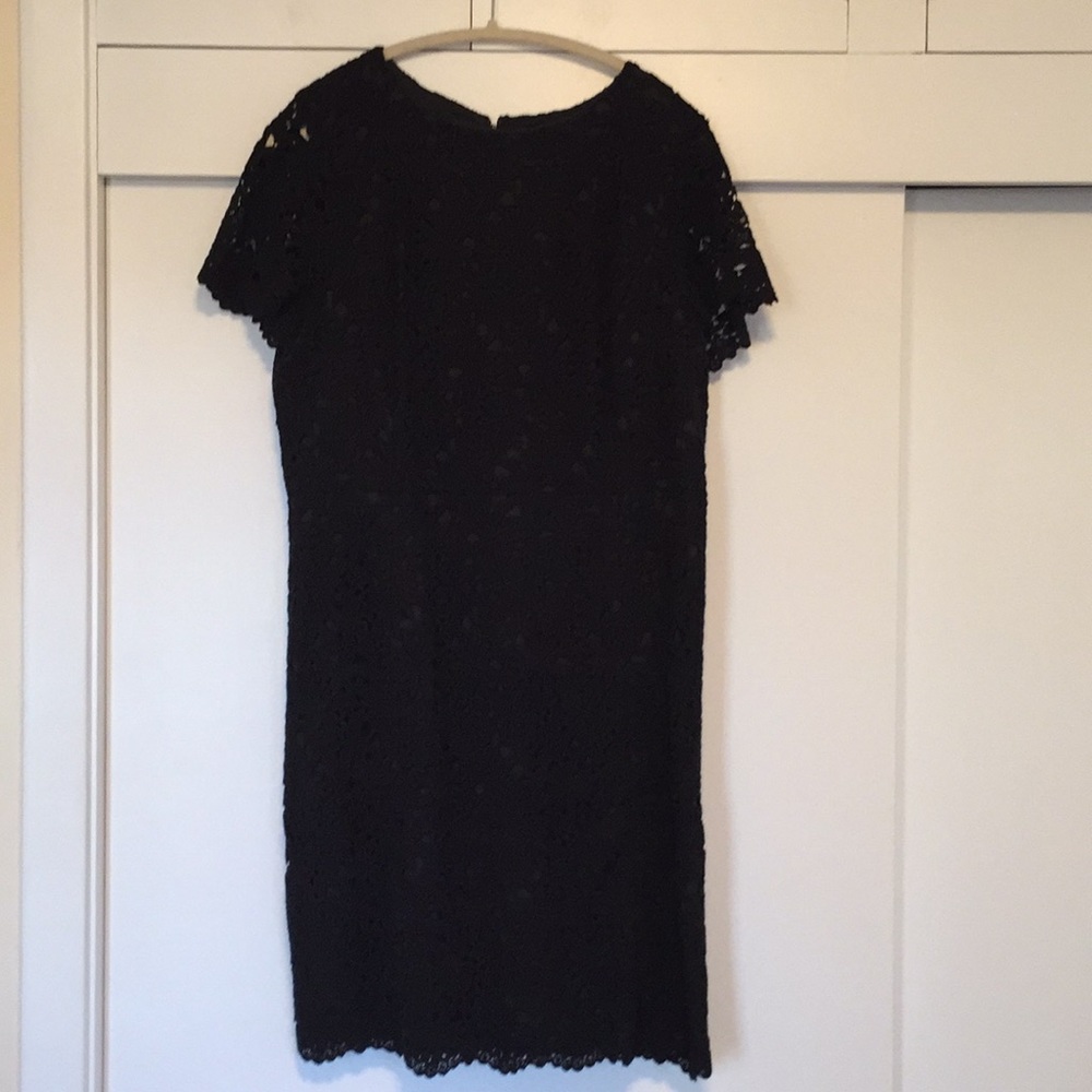 Black Crochet Talbots Dress 16P