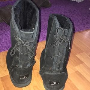 Barely Worn Back Lace Up Boots LAST CALL