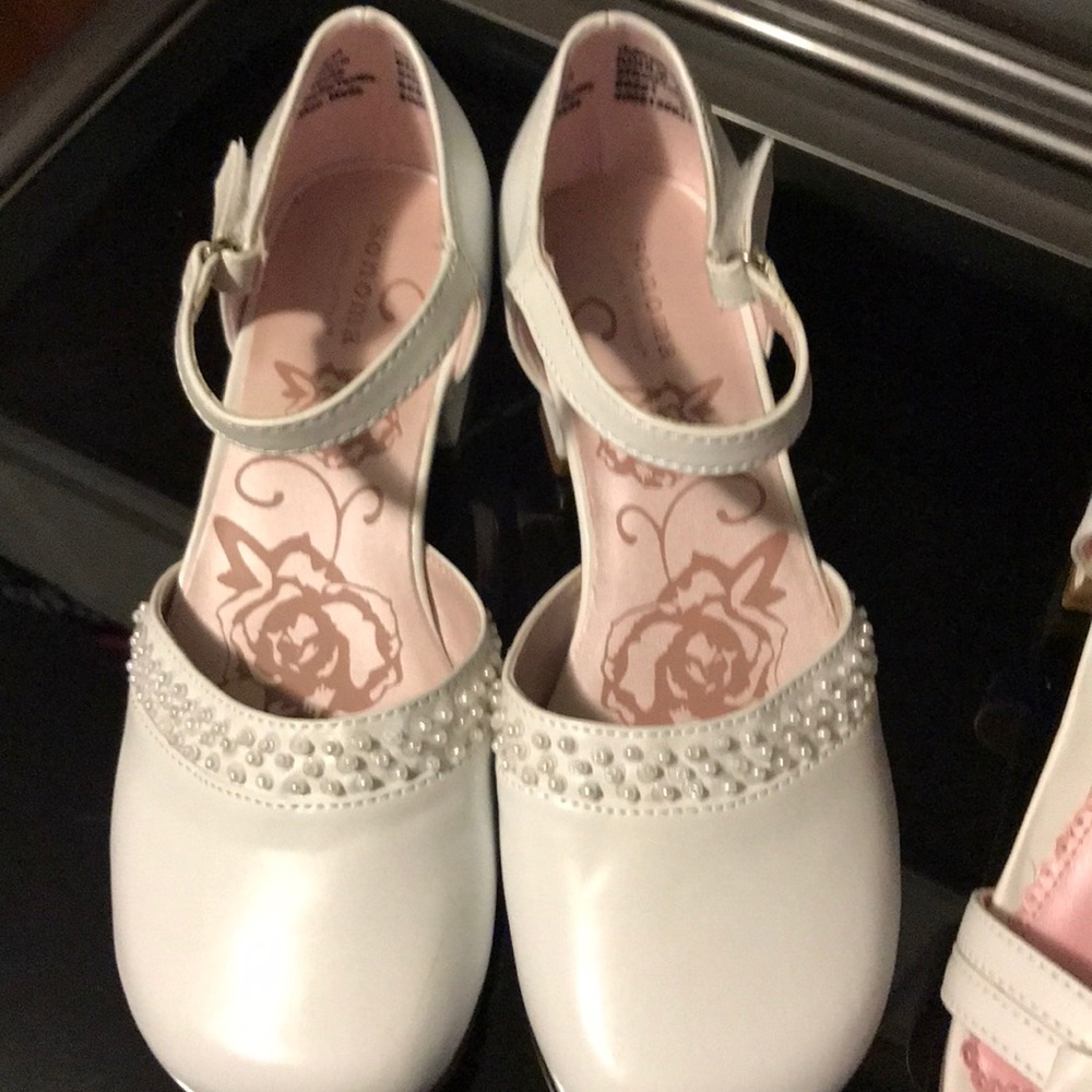 2 pair White dress shoes