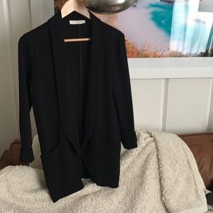 Lush black drapey jacket